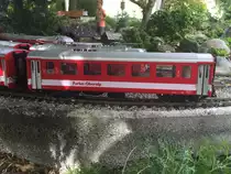 LGB - Personenwagen 2 Kl. B 4214 der FO unterwegs auf der Stockerenbahn am 03.09.2016