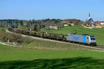 Auffällig war die hohe Zahl an umgeleiteten Autotransportzügen, bzw. der dazugehörigen Leerzüge. Ein ARS-Autotransport wurde am 30. März 2014 von der sauberen Railpool 185 684 befördert, aufgenommen bei Roidham.