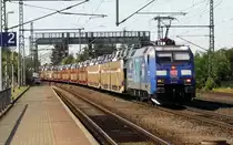 Am 07.09.2016 kam die 152 135-0 aus Richtung Braunschweig nach Niederndodeleben und fuhr weiter in Richtung Magdeburg .