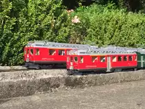 Pullamnn - Triebwagen ABe 4/4 43 und ABe 4/4 42 unterwegs auf der Stockerenbahn am 03.09.2016