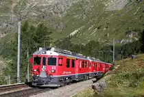 52 und 53 mit dem R 1632 (Tirano-St.Moritz) bei Alp Grüm 23.8.16