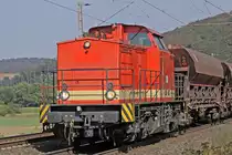 Die  neue  bei der Ilmebahn V100 03 noch nicht auf Ilmebahn grün umlackiert nördlich von Salzderhelden am 13.09.2016  15:44 von Alfeld kommend in Richtung Göttingen