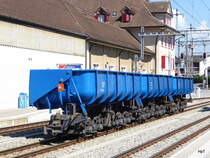 asm Seeland - Kieszugwagen Fa  573 und Fa 574 und Fa 574 Bahnhofsareal in Täuffelen am 09.09.2016
