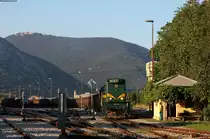 664 103 mit einem E-Wagenzug in Nova Gorica 25.8.16