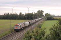 HVLE V330.4 mit leeren Wagen für den Transport von Braunkohlenstaub, aufgenommen unweit von Haste.
Bei der Markierung der Fotostelle in der Karte bin ich mir nicht ganz sicher.
Aufnahmedatum: 24.09.2015