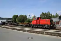 Märkische Eisenbahn-Gesellschaft (MEG) Lok 25, aufgenommen am 1. August 2014 in Plettenberg.
