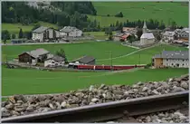 Die meisten  Albula Schnellzüge  werden von den RhB Ge 4/4 III gezogen, hin und wieder auch von den formschönen Ge 6/6 II; da staunte ich nicht schlecht, als die Bespannung des RE 1145 bei Bergün Bravuogn sah: die zwei Ge 4/4 I 603 und 602!
11. September 2016 