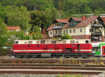 Dampflokfreunde Berlin 119 158-4 am 03.09.2016 beim tanken in Meiningen. Sie brachte den DPE 61168 aus Berlin-Schöneweide zu den dortigen Dampfloktagen.