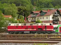 Dampflokfreunde Berlin 119 158-4 am 03.09.2016 beim tanken in Meiningen. Sie brachte den DPE 61168 aus Berlin-Schöneweide zu den dortigen Dampfloktagen.