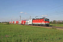 Im herrlichsten Licht fährt 1144.206 mit R-2347 bei Theresienfeld nach Wr.Neustadt. 22.9.16