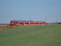 Ein 442 auf dem Weg von Lietzow nach Sassnitz,am 27.September 2016,bei Borchtitz.
