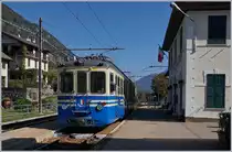 Eine Reise durchs Valle Vigezzo - Außerordentlich lange brauche ich Geduld, um endlich einen  ältern  SSIF Triebzug sehen zu können: Als der SSIF Ferrovia Vigezzina ABe 6/6 33  Sempione  als Regionalzug 763 von Re nach Domodossola in Malesco eintraf, entschloss ich mich spontan, damit zurück zu fahren.
7. Okt. 2016