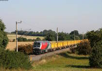 218 256-6 mit einem Aushubzug bei Rauhenbretzingen 12.9.16