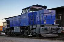 Am Abend des 27.3.2016 steht die ESG 7 abgestellt in Singen (Htw)