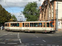 VGF Düwag Ptb Wagen 710 am 05.10.16 in Frankfurt Eckenheim. Dies war der letzte Betriebstag mit schönen Wetter der Ptb Wagen. Seit Heute Morgen 05:00 Fahren Bombardier U5 Wagen zwischen Hauptbahnhof und Preungesheim