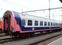 Sitzwagen 2.Klase (Beer?) der CD in unbekannten Farbdesigne am 22.03.2007 drei St�ck abgestellt im Bahnhof Bratislava Nova Mest, Slowakei.