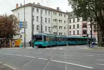 VGF Bombardier U5-25 Wagen 677 am 13.10.16 in Frankfurt 