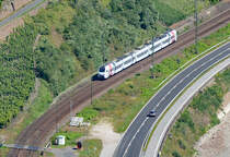 BR 429 linksrheinisch bei der Rheinschleife Boppard - 23.08.2016
