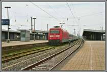 Mein Lieblingszug f�hrt aus: 101 126 bringt am 13.04.2007 den IC 1818  Loreley  von Stuttgart zum Berliner Ostbahnhof. Aufgenommen in Hamm (Westf).