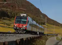 SBB: HERBSTLICHE STIMMUNG
auf der Jurasüdfuss Linie
bei Ligerz vom 3. November 2016 (Personenverkehr).
Foto: Walter Ruetsch 