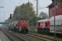Alle guten Dinge sind drei. Als dritter Zug kam nach der DE672 und einer unbekannten G1000 nun die 294 845-3 mit Braunkohlestaubwagen aus Niederaußem in Rommerskirchen eingefahren. Sie fuhr weiter nach Köln.

Rommerskirchen 22.10.2016