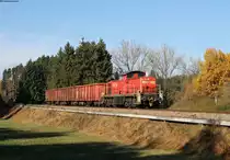 294 719-0 mit dem EK 55839 (Villingen(Schwarzw)-Deißlingen) bei Schwenningen 31.10.16