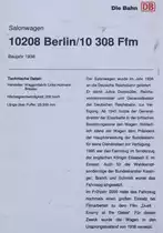 Technische Beschreibung und Daten des Salonwagen 10208 im DB-Museum Koblenz-Lützel - 11.09.2016 