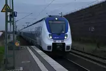 Ein Hamster am Nachmittag. 
In diesem Fall der NX 355 an der Spitze eines RE7 bei
der Durchfahrt in Allerheiligen auf seinem Weg nach Krefeld.
4.11.2016