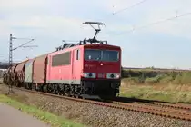 Leipzig-Schkeuditz Süd : am 27.09.2016 kommt 155 097-9 aus Halle in Richtung Lpz-Güterring.