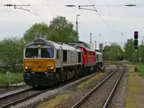 Diesen interessanten Lokzug bestehend aus 247 007-8, 232 252-7 und 247 047-4 konnte ich am 04.05.2015 in München-Riem ablichten.