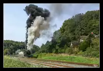 52.100 & 52.1227 bei der Ausfahrt Lassnitzhöhe mit dem IGE Sonderzug von Graz nach Wien Hbf. über den Wechsel.
16_09_2016