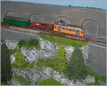 Von Walter Ruetsch Bilder des  Alpabzugs  bei der ASD und MOB inspieriert, versuchte ich dies ins Modell umzusetzen. 
Ze 1:200 / 3 mm Spurweite.
13. Nov. 2016