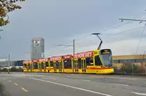 Be 6/10 Tango 183, auf der Linie 10, fährt zur Haltestelle M-Parc. Die Aufnahme stammt vom 13.11.2016.