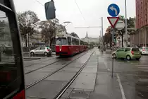 Wien Wiener Linien SL 18 (E2 4311) VI, Mariahilf, Mariahilfer Gürtel am 18. Oktober 2016.