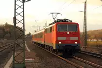 111 226-7 DB Regio in Hochstadt/ Marktzeuln am 06.01.2012. (Bahnsteigbild)