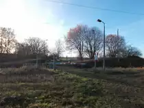 Anrufschranke beim Stralsunder Tierheim am 24.November 2016.Die Bedienung erfolgt vom Fdl Abzw Rügendamm in Stralsund.