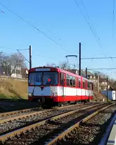 VGF Düwag U2 Wagen 303 als Nikolaus Express am 03.12.16 in Frankfurt Niederursel