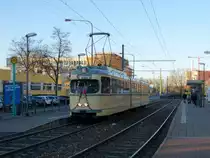 VGF Düwag N-Wagen 112 als Nikolaus Express Linie G am 03.12.16 in Frankfurt am Main Blutspendedienst 
