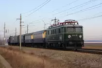 ARGE 1041.15 am 04.Dezember 2016 mit dem SLP 17363 kurz vor der Hst. Seyring.