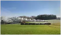 298.102 der ÖGEG auf der Steyrtalbahn am 4.12.2016 zwischen Aschach und Sommerhubermühle.