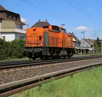 203 615 (BBL Lok 06) kam am 13.05.2015 als Tfzf über die KBS 610 in Richtung Süden. Aufgenommen in Ludwigsau-Friedlos.