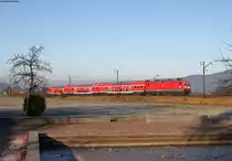 143 055-2 mit der RB 17211 (Freiburg(Brsg)Hbf-Neustadt(Schwarzw)) bei Kirchzarten 5.12.16