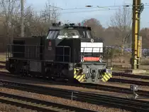 Eine Mak G 1206 in Gößnitz im abweichender Lackierung. 10.12.2016 13:01 Uhr.
