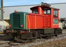 Tm 98 85 5232 175-0 CH-JÜST von Stauffer Schienen- und Spezialfahrzeuge AG in Frauenfeld abgestellt am 9. Dezember 2016.
Foto: Walter Ruetsch
