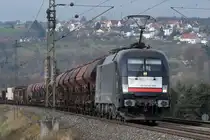 24.11.2016 Streckenabschnitt Uhingen ES 64 U2-095 unterwegs für DB Cargo