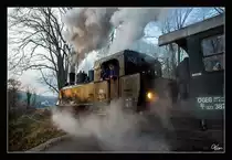 Nachschuss auf den Abendlichen Advendzug von Steyr nach Grünburg, bespannt mit der ÖGEG Dampflok 498.04.
Christkindl Unterhimmel 4.12.2016