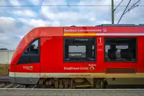 Im April wurde dieser Lint 41 der Stadttore-Linie im Ueckermünder Stadthafen auf den Namen SEEBAD UECKERMÜNDE getauft. - Pasewalk 15.12.2016