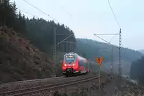 442 106 DB Regio bei Steinbach im Frankenwald am 16.12.2016.
