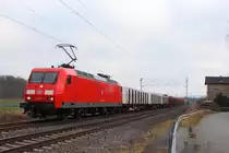 145 075-8 DB Cargo bei Küps am 16.12.2016.