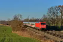 101 104 mit EC 115 am 29.11.2016 bei Hilperting. 